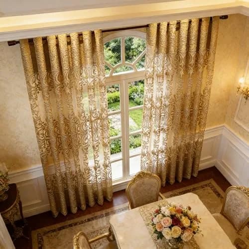 NewWPKIRA European Floral Embroidery Sheer Curtain 243.84 cm (96" L) | Light Filtering Grommet Top Panel thumbnail 9