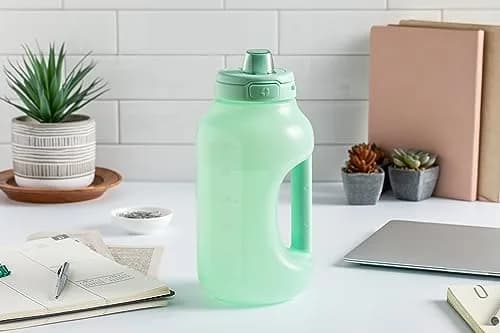 Ello Hydra 64oz BPA-Free Plastic Water Jug with Time Markers, Yucca | Large Capacity Hydration Bottle with Leakproof Flip Lid thumbnail 7