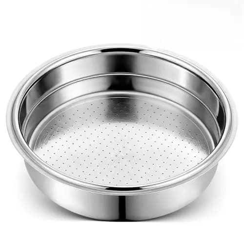 Agatige 51mm Single Cup Filter Basket for Espresso Machines | Stainless Steel Reusable Coffee Filter thumbnail 1
