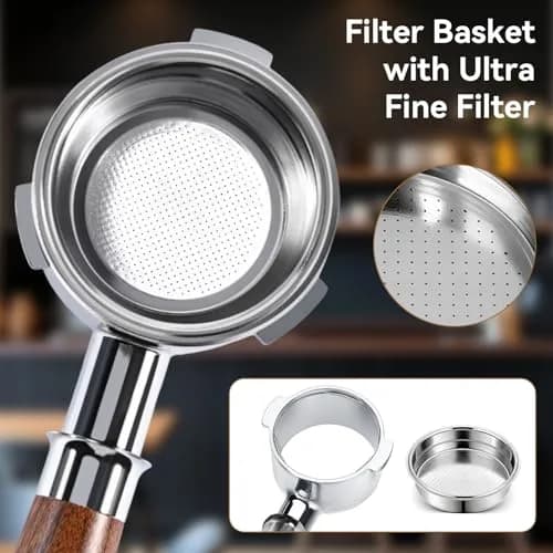 Agatige 51mm Single Cup Filter Basket for Espresso Machines | Stainless Steel Reusable Coffee Filter thumbnail 6