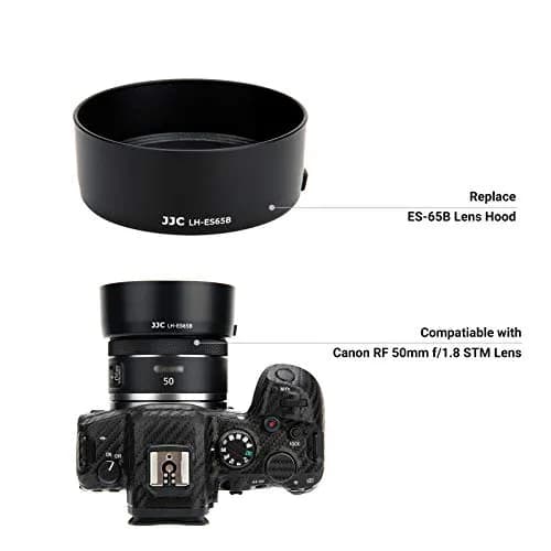 JJC Lens Hood for Canon RF 50mm F1.8 STM, Reversible Shade for EOS R Cameras | 43mm Filter Compatible thumbnail 6