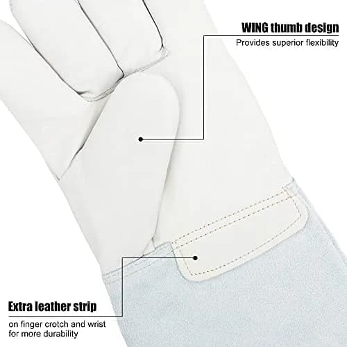 BEETRO Cryogenic Gloves for Liquid Nitrogen Handling -180°C (-292°F) 16 Inch (Pair) thumbnail 9