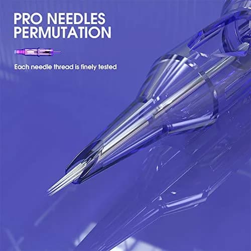 MAST TATTOO Disposable Needles 20Pcs Bugpin 1RL | Clear Plastic Body for Smooth Tattooing thumbnail 5