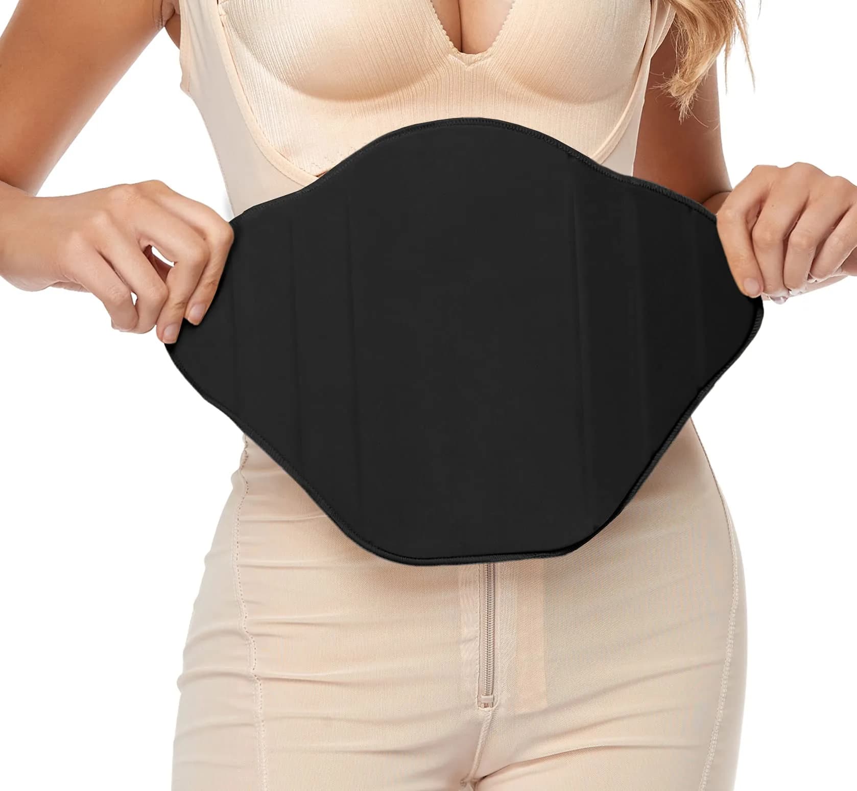 Moolida Post Surgery Abdominal Board for Liposuction & Tummy Tucks | Black, One Size - main product image