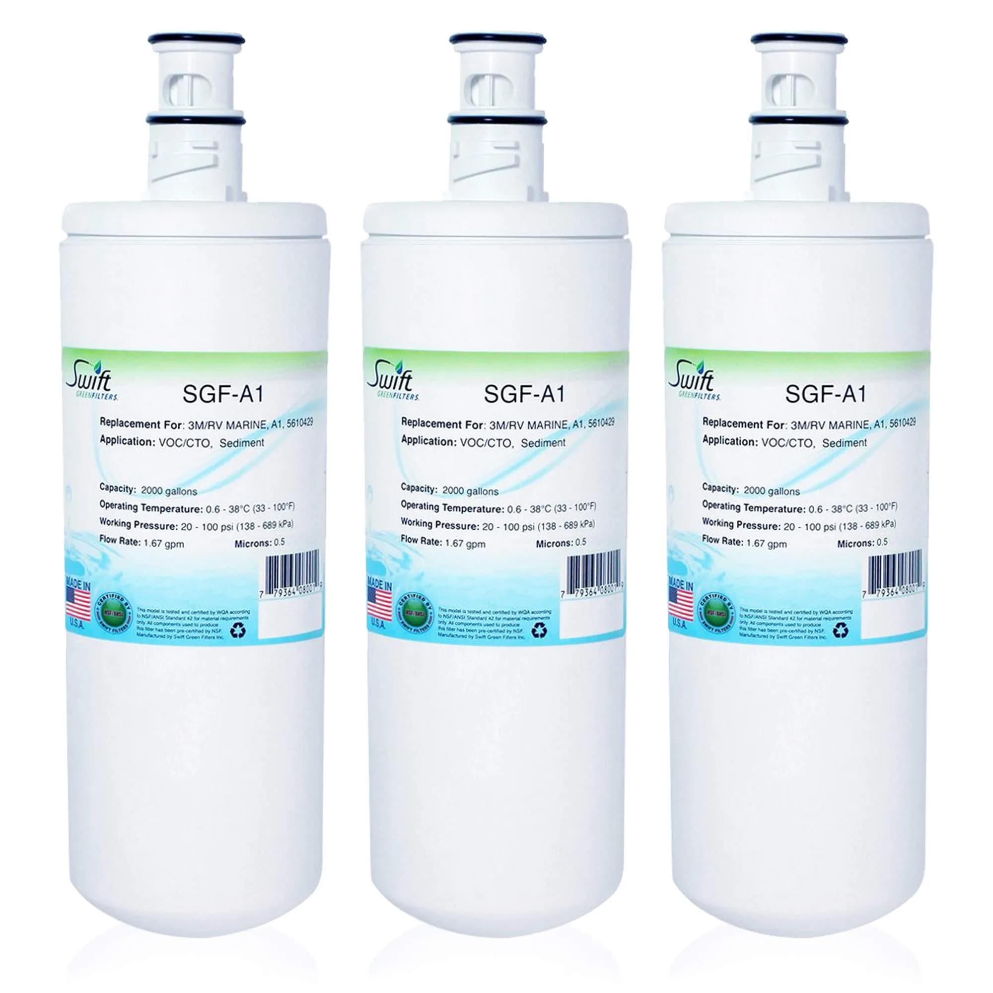 Swift Green Filters SGF-A1 Compatible Commercial Water Filter 3 Pack | Reduces VOCs & Odor, Made in USA - main product image
