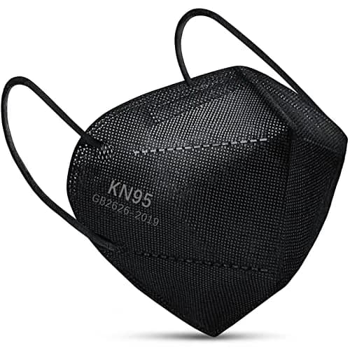 Boncare KN95 Face Masks 50 Pack | 5-Layer Disposable Masks, Breathable & Comfortable, Black thumbnail 2