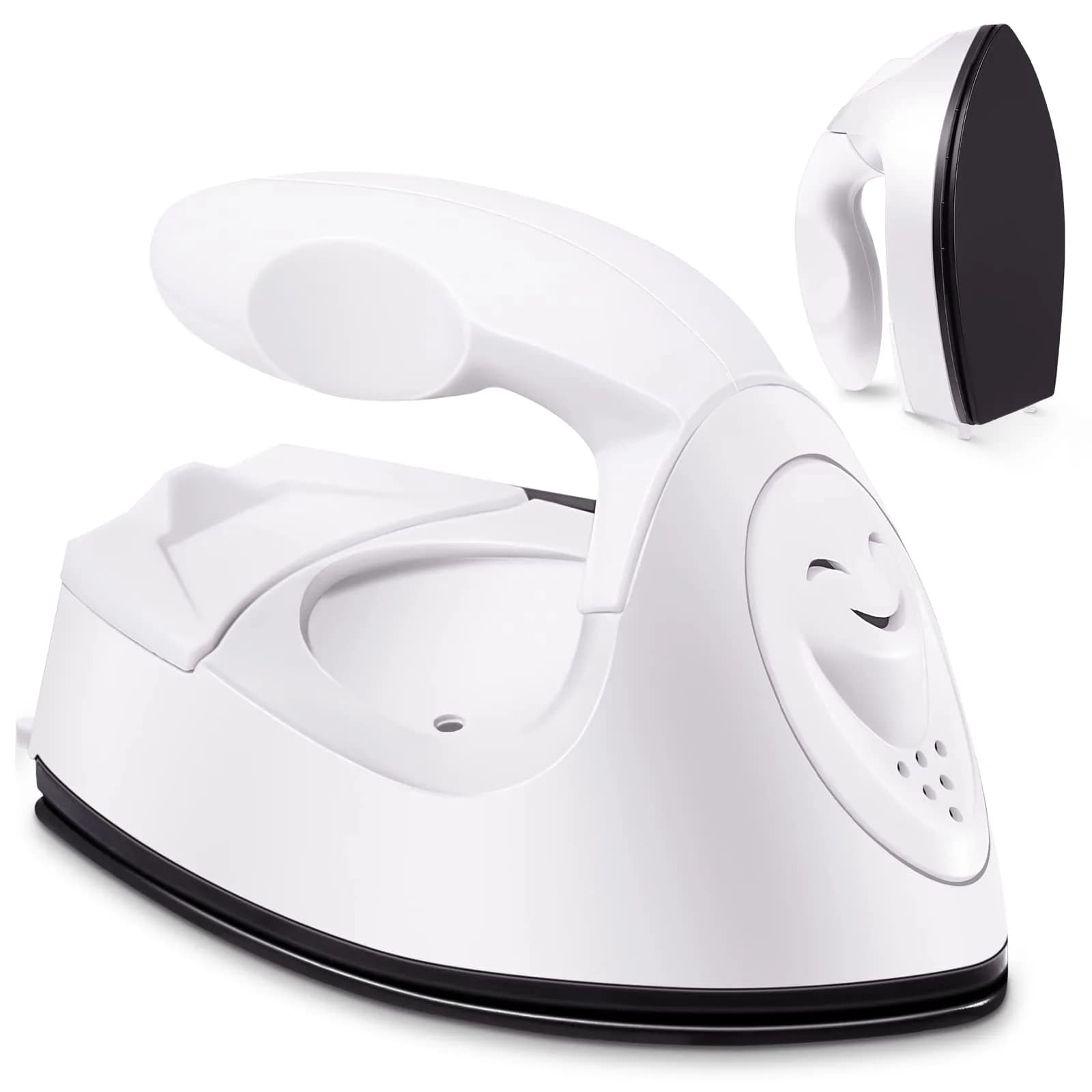 Honoson White Heat Pres | Mini Craft Iron with Charging Base, 10x6x7cm, Portable DIY Tool - main product image
