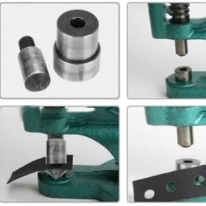 Pssopp Heavy Duty Metal Grommet Eyelet Punch 6.0 mm | Durable Hand Press Tool for Leather & Fabric thumbnail 2