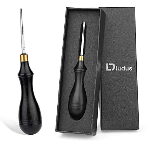 DIUDUS Leather Edge Beveler Tool 0.6mm | Professional Leathercraft Beveler for Edging & Skiving thumbnail 1