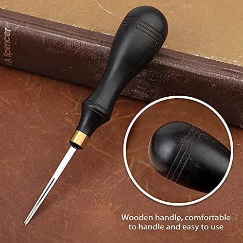 DIUDUS Leather Edge Beveler Tool 0.6mm | Professional Leathercraft Beveler for Edging & Skiving thumbnail 5
