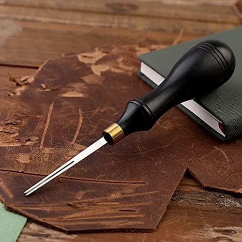 DIUDUS Leather Edge Beveler Tool 0.6mm | Professional Leathercraft Beveler for Edging & Skiving thumbnail 7