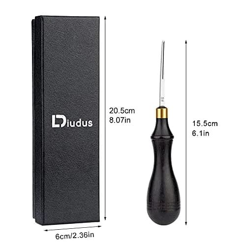 DIUDUS Leather Edge Beveler Tool 0.6mm | Professional Leathercraft Beveler for Edging & Skiving thumbnail 2