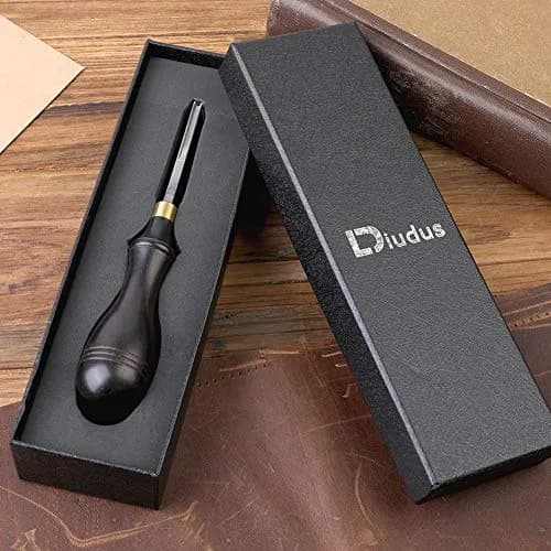DIUDUS Leather Edge Beveler 2.25mm (1#) with Wood Handle | Essential Leather Crafting Tool for Smooth Edges thumbnail 3