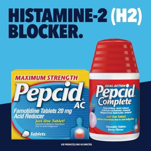 Pepcid AC Maximum Strength Heartburn Relief Tablets 75 ct | Famotidine 20mg Acid Reducer thumbnail 7