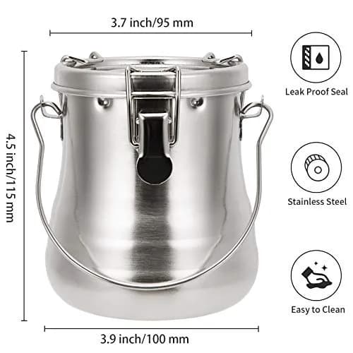 MyLifeUNIT Airtight Stainless Steel Paint Brush Cleaner 23.7 oz | Leak-proof, Durable & Portable thumbnail 3