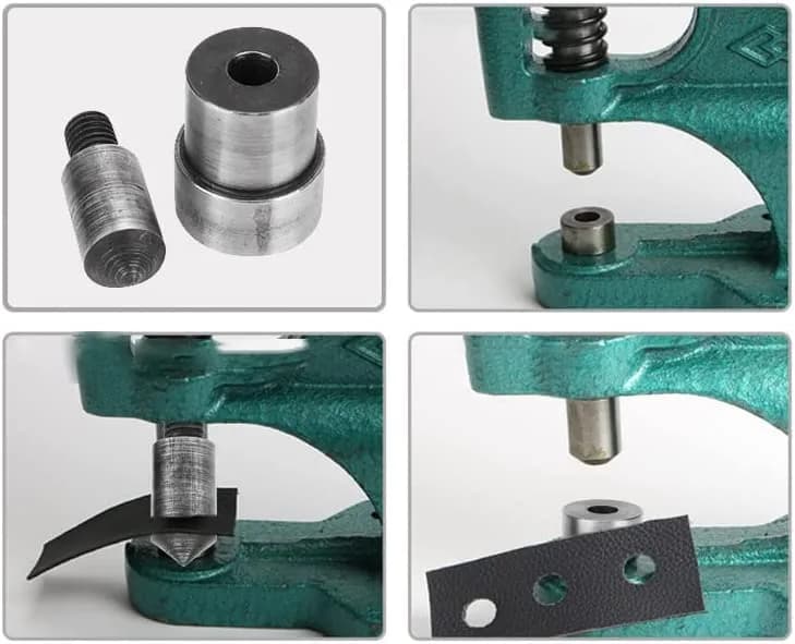 Pssopp Heavy Duty Metal Grommet Eyelet Punch Machine 8.0 mm | Durable Steel Tool for Leather & Fabric thumbnail 5