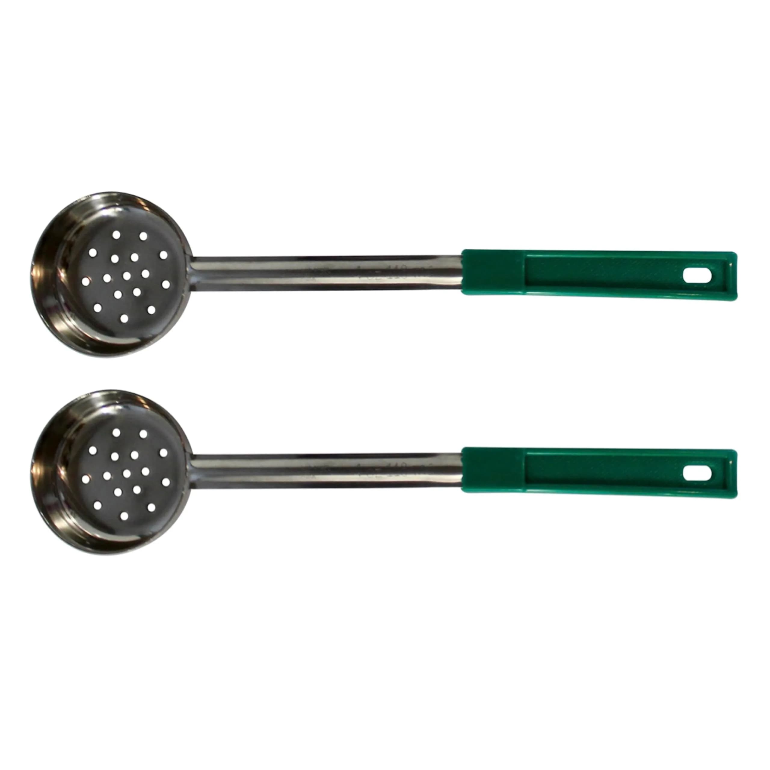 Habanerofire 4 oz (118 ml) Solid Stainless Steel Portion Control Ladle Spoodle - Pack of 2 | Commercial Grade for Soups & Sauces — 4 oz
