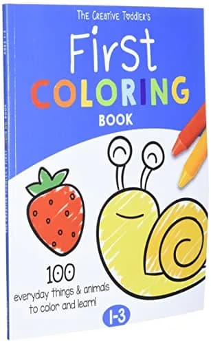 Majosta The Creative Toddler's First Coloring Book Ages 1-3: 100 Everyday Things and Animals to Color and Learn | 103 Pages thumbnail 2