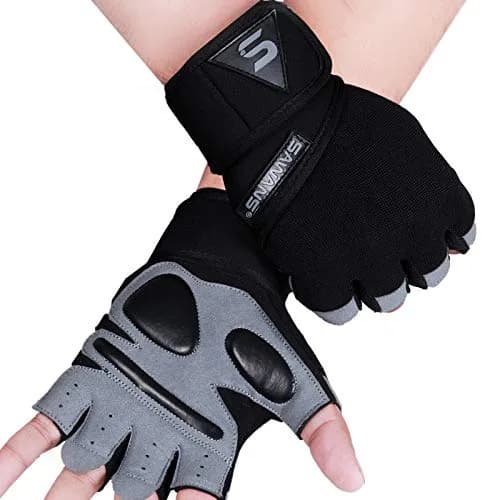 SAWANS Fitness Workout Gloves Gym Weight Lifting Gloves for Men Women Breathable Wrist Support M thumbnail 7