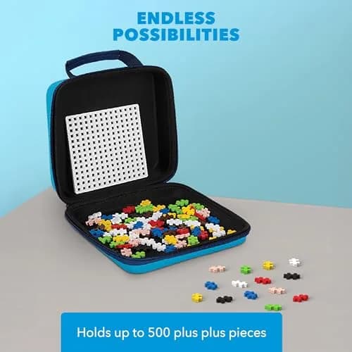 PLUS PLUS Travel Case, 100 Piece Basic Mix | Mini Waffle Blocks for Kids thumbnail 5