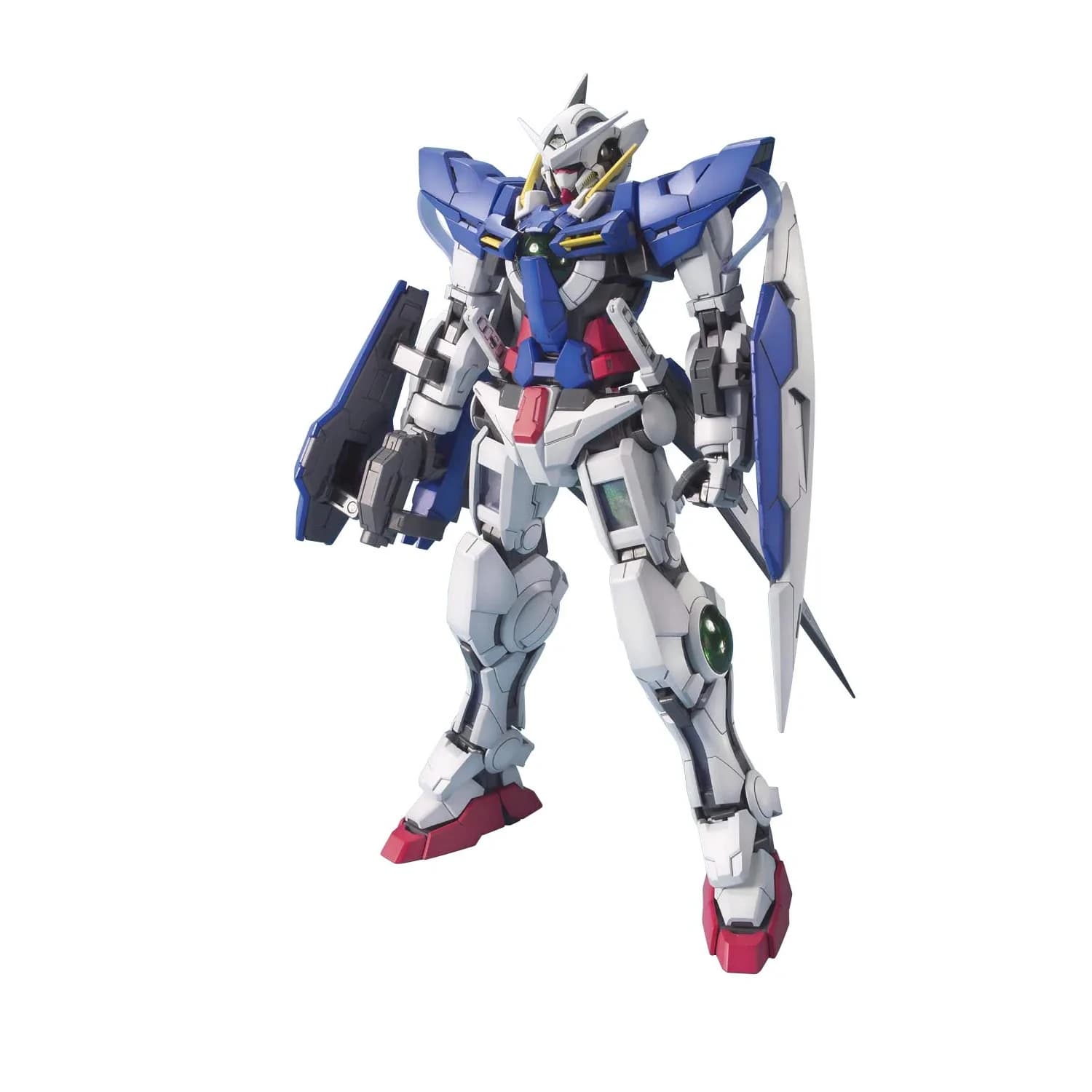 Bandai Spirits Gundam Exia MG 1/100 Model Kit 18.3 cm (7.2 inches) | Green Translucent Plastic with Holographic Film