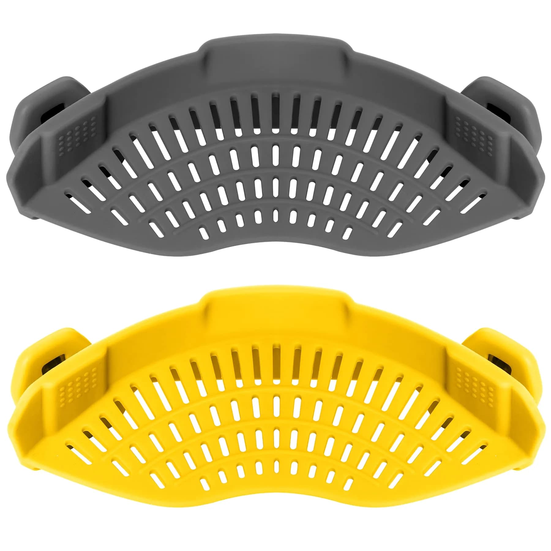 AUOON Clip On Food Strainer for Pots 2Pack | Space-Saving Silicone Kitchen Gadget - main product image