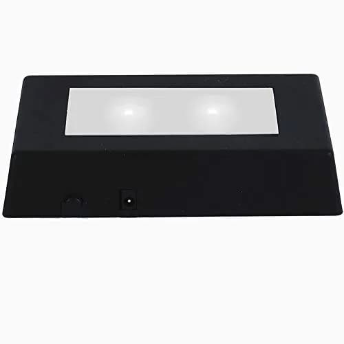 EUSTUMA LED Light Base Rectangle Display Stand Small Black | Color Changing Light for 3D Crystal Art thumbnail 1