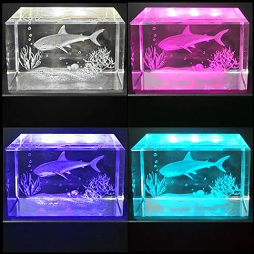 EUSTUMA LED Light Base Rectangle Display Stand Small Black | Color Changing Light for 3D Crystal Art thumbnail 5