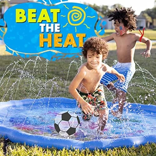 SplashEZ Solar System Splash Pad Sprinkler 60-inch (152 cm) | Educational Outdoor Water Play Mat thumbnail 4