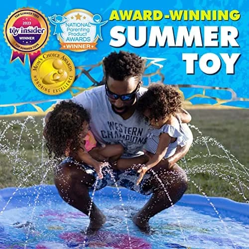 SplashEZ Solar System Splash Pad Sprinkler 60-inch (152 cm) | Educational Outdoor Water Play Mat thumbnail 2