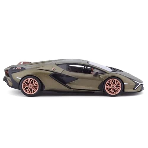 Bburago 1:24 Lamborghini Sián FKP 37 Die-Cast Model Car - Green | Detailed Collector's Item thumbnail 8