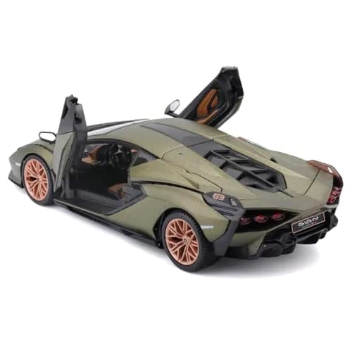 Bburago 1:24 Lamborghini Sián FKP 37 Die-Cast Model Car - Green | Detailed Collector's Item thumbnail 3