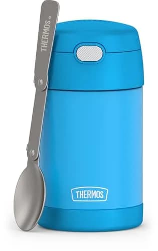 THERMOS FUNTAINER 16oz (473ml) Food Jar with Spoon, Denim Blue | Keeps Food Hot for 7 Hours, Cold for 9 Hours thumbnail 1