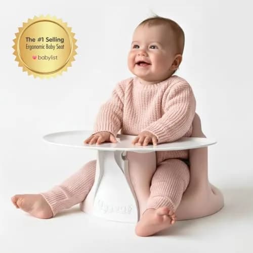 Upseat Baby Floor & Booster Seat with Tray 4-24 Months | Ergonomic & Safe thumbnail 2