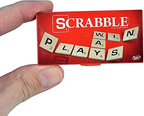 World's Smallest Scrabble Miniature Magnetic Board 3 x 1.75 x 0.5 in | Portable Family Game for Ages 8+ thumbnail 3