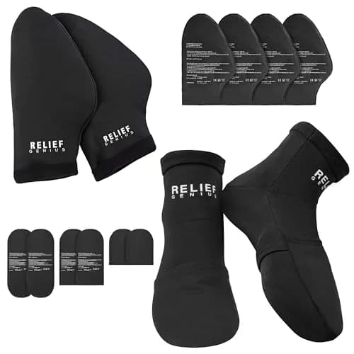 CTR BAND Relief Genius Cold Therapy Socks with Reusable Gel Ice Packs - Large (1 Pair) | Foot Pain & Inflammation Relief thumbnail 1