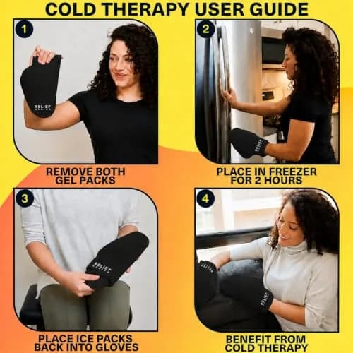 CTR BAND Relief Genius Cold Therapy Socks with Reusable Gel Ice Packs, Small/Medium (Blue) | Full Foot Coverage for Pain Relief thumbnail 8