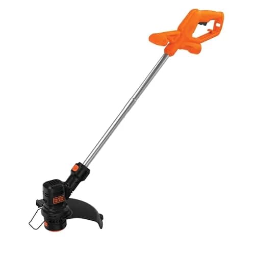 BLACK+DECKER String Trimmer and Weed Wacker, 13-Inch, 4 Amp, Lightweight, Orange & Black thumbnail 1