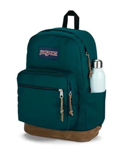 JanSport Right Pack Backpack - Durable Daypack with Padded 15" Laptop Sleeve, Spacious Main Compartment & Water Bottle Pocket - Deep Juniper thumbnail 5