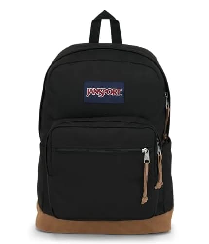 JanSport Right Pack Backpack - Durable Daypack with Padded 15" Laptop Sleeve, Spacious Main Compartment & Water Bottle Pocket - Black thumbnail 1