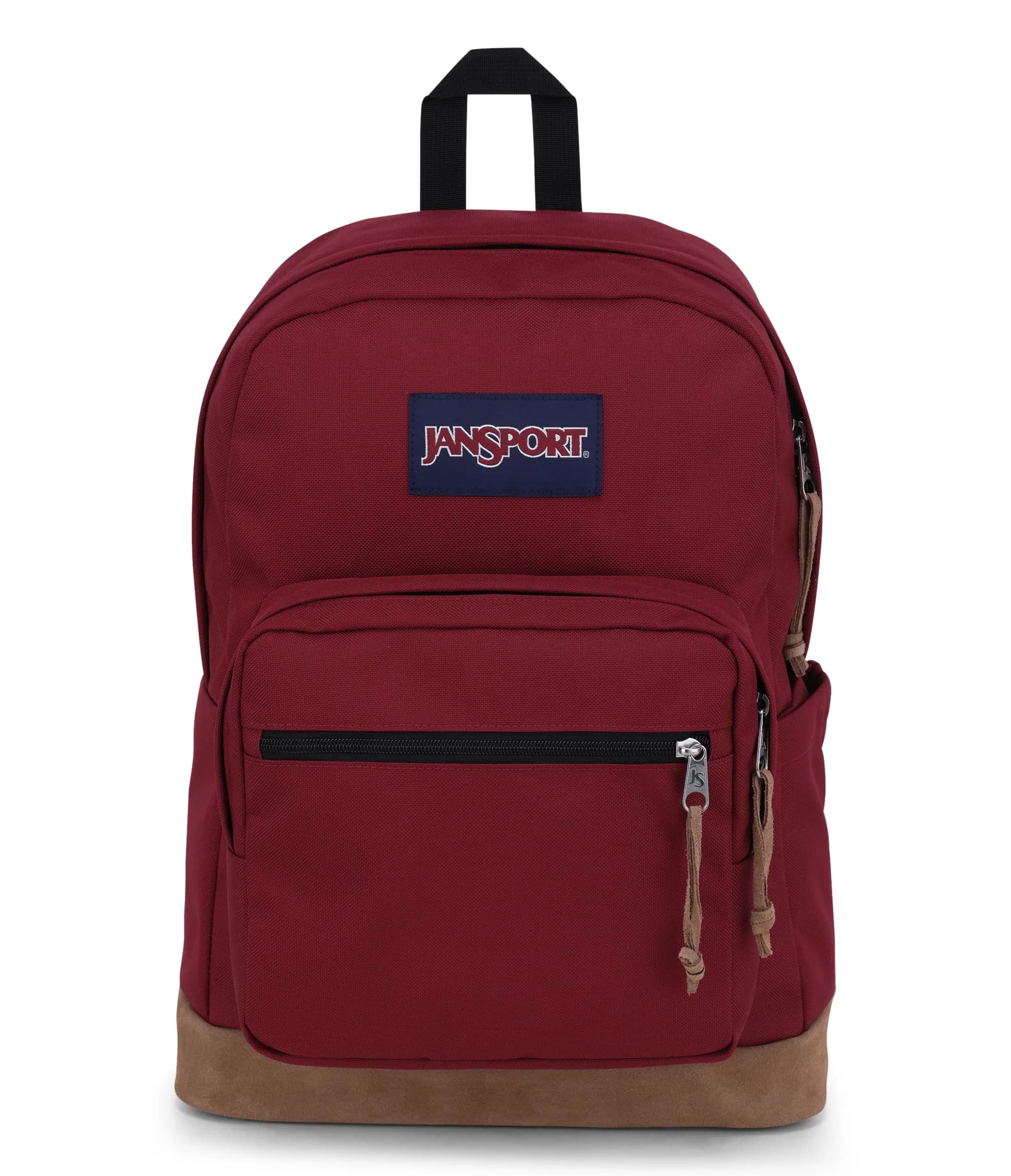 JanSport Right Pack Backpack - Durable Daypack with Padded 15" Laptop Sleeve, Spacious Main Compartment & Water Bottle Pocket - Black — Russet Red / One Size