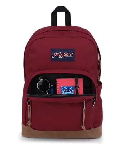 JanSport Right Pack Backpack - Durable Daypack with Padded 15" Laptop Sleeve, Spacious Main Compartment & Water Bottle Pocket - Russet Red thumbnail 4