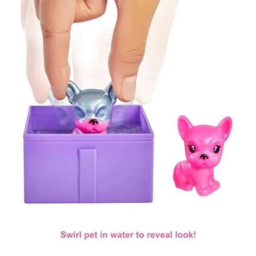 Barbie Color Reveal Pet, Party Series | Blue Metallic Coating & 5 Surprises, Kid-Friendly thumbnail 4