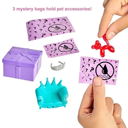 Barbie Color Reveal Pet, Party Series | Blue Metallic Coating & 5 Surprises, Kid-Friendly thumbnail 3