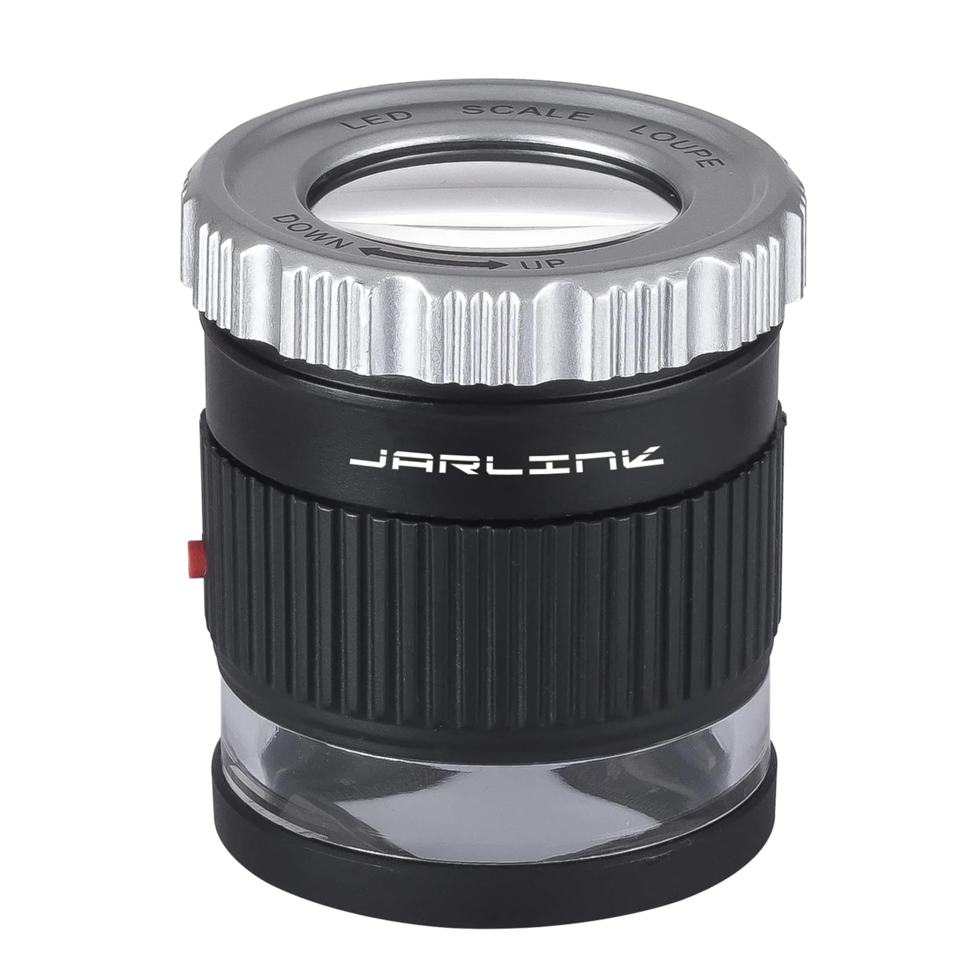 JARLINK 30X Adjustable Focal 3 LED Jewelers Loupe Magnifier, Black | Precision Jewelry & Coin Inspection - main product image