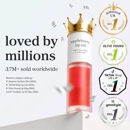 NOONI Korean Lip Oil Appletea 3.5ml (0.12 Fl Oz) | Hydrating Tinted Lip Gloss with Plumping Effect thumbnail 2