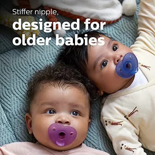 Philips Avent Soothie Heart Baby Pacifier for 3-18 Months, BPA-Free, Pink, 2 Count (7cm x 10cm x 4cm) thumbnail 3