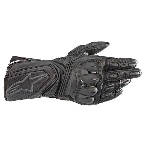 Alpinestars SP-8 V3 Black/Black Leather Full Gauntlet Gloves - X-Large thumbnail 1