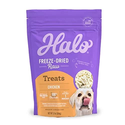 Halo Freeze-Dried Raw Dog Treats, Chicken Breast Recipe, 3.7 oz | Natural, High Protein Snack for Dogs thumbnail 1