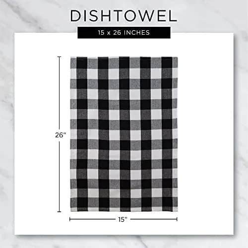 DII Basic Terry Collection Waffle Dishtowel Set, 15x26, Solid Brown | Absorbent Cotton Kitchen Towels thumbnail 6
